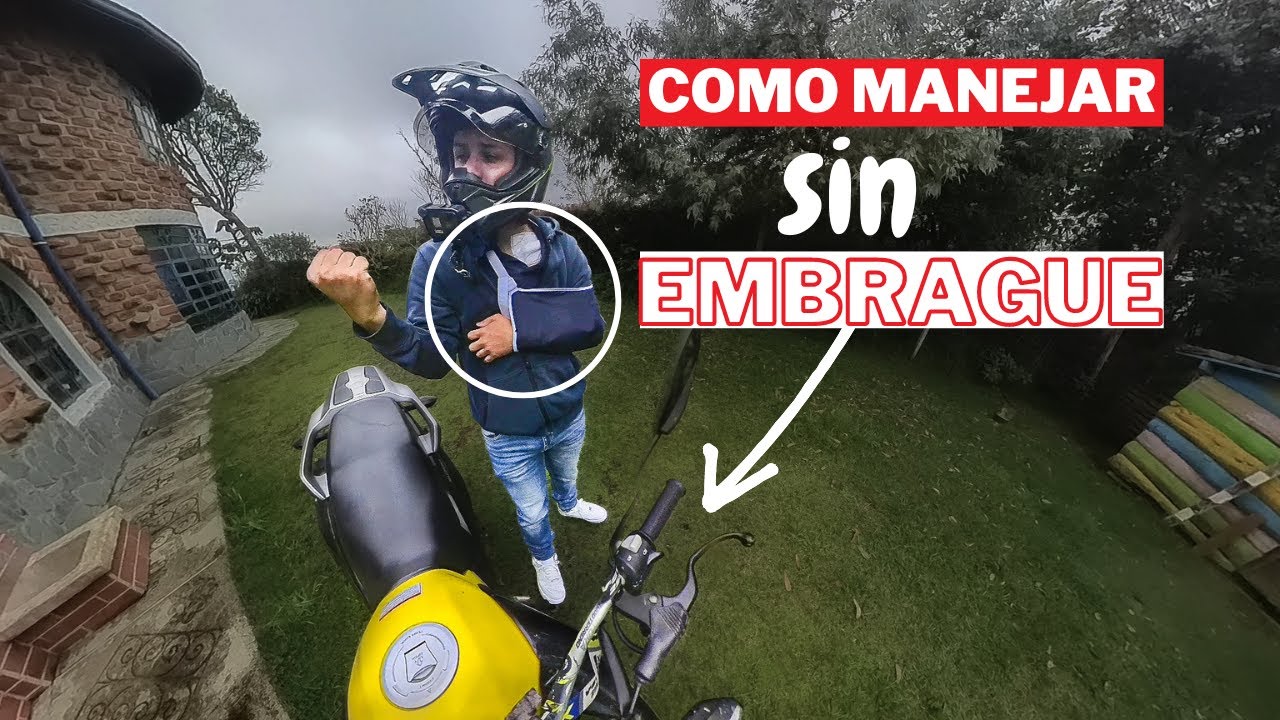 Como Manejar Moto Sin la Mano Izquierda Con Golpe De Gas