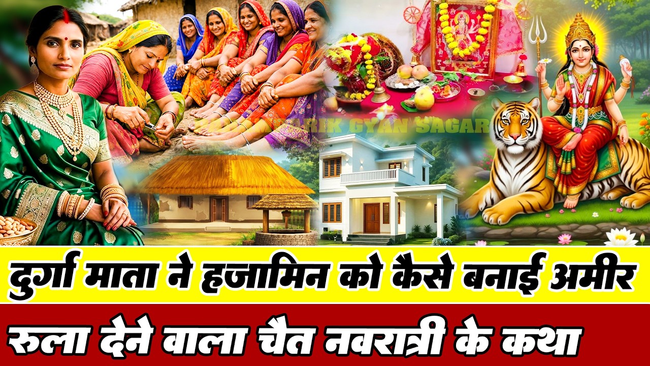 दुर्गा माता ने हजामिन को कैसे बनाई अमीर| नवरात्री कथा | Chait Navratri Katha | Paramparik Gyan Sagar