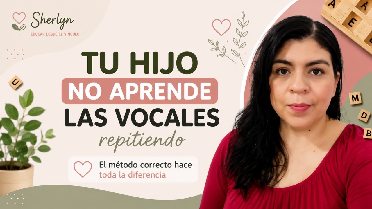 ✅ Tu hijo no aprende las vocales repitiendo