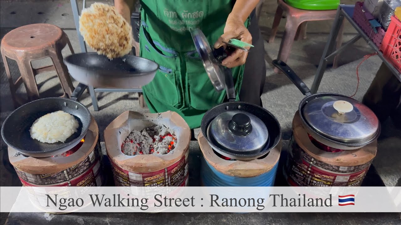 Ngao Walking Street : Ranong Thailand : ถนนคนเดินตลาดหงาว : ถนนคนเดินหลาดหงาว