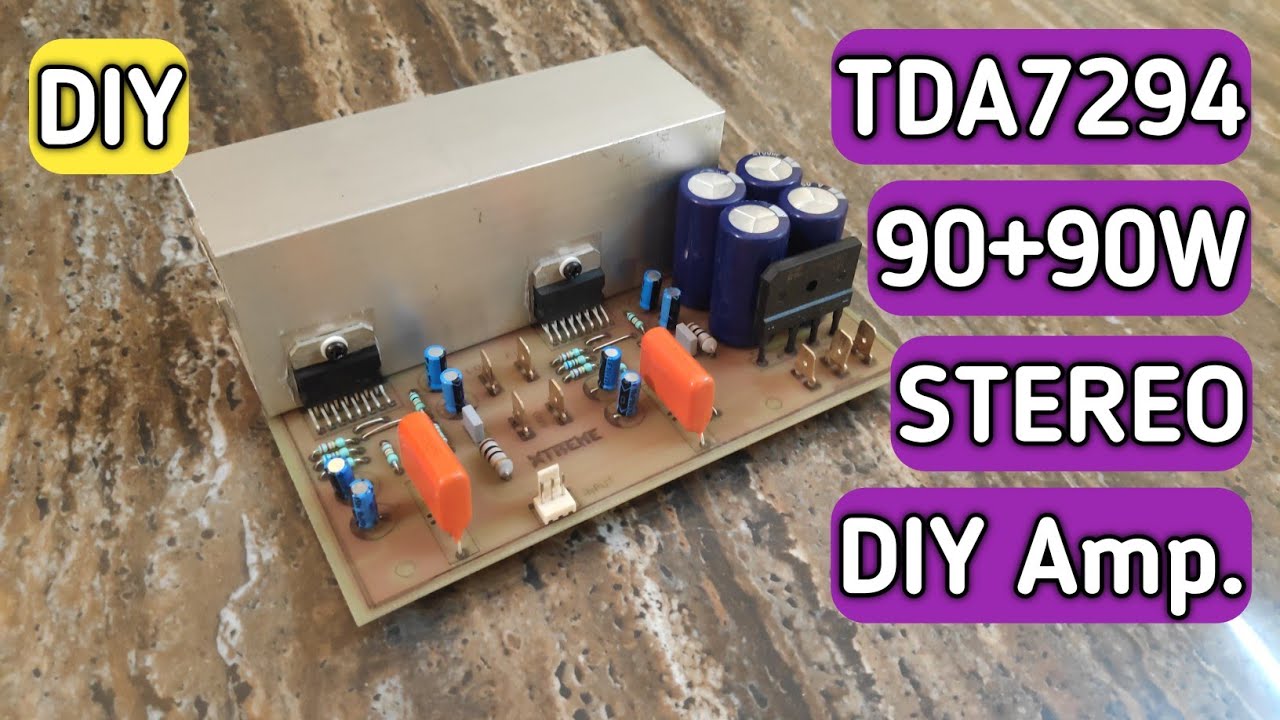 TDA7294 IC Stereo Amplifier Board || DIY || IndianXtremeAudio