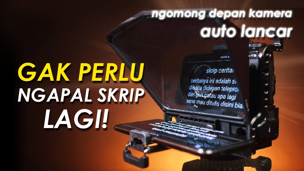 Ngoceh Depan Kamera Auto Lancar Pake Ini !!! | Teleprompter Desview T2