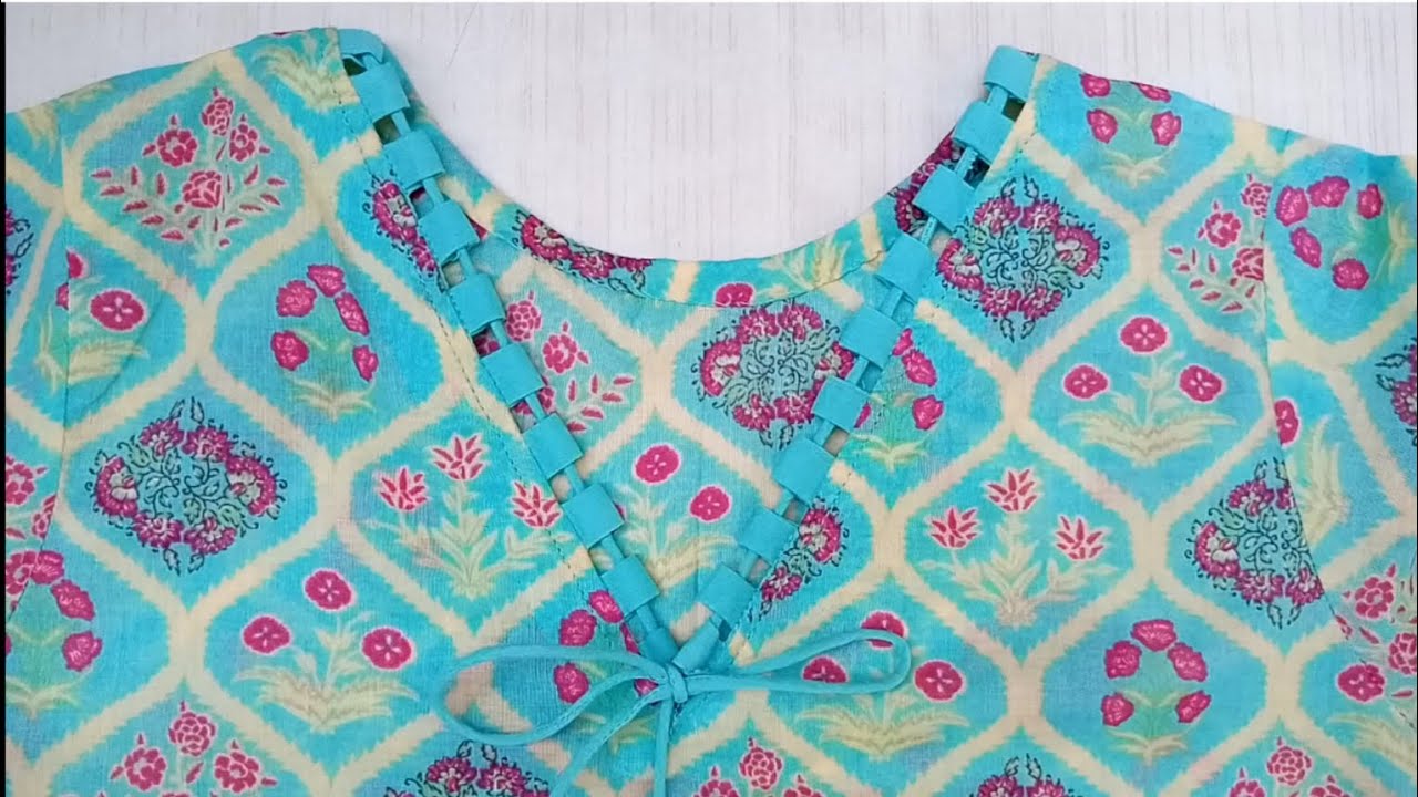 Latest V Neck Design | Elegant Detailing & Professional Stitching