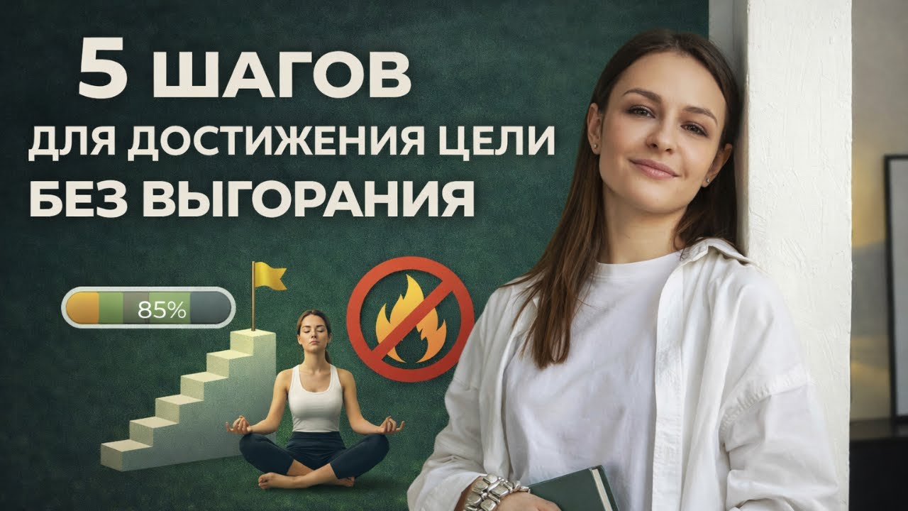 5 ПРОСТЫХ ШАГОВ ДЛЯ ДОСТИЖЕНИЯ ЦЕЛИ БЕЗ ВЫГОРАНИЯ