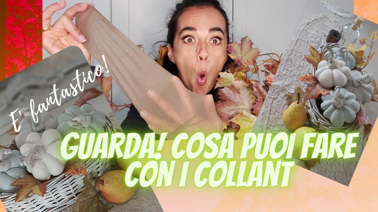 Incredibilmente belle, realistiche e facili: le zucche fai da te per decorare l'autunno con collant!