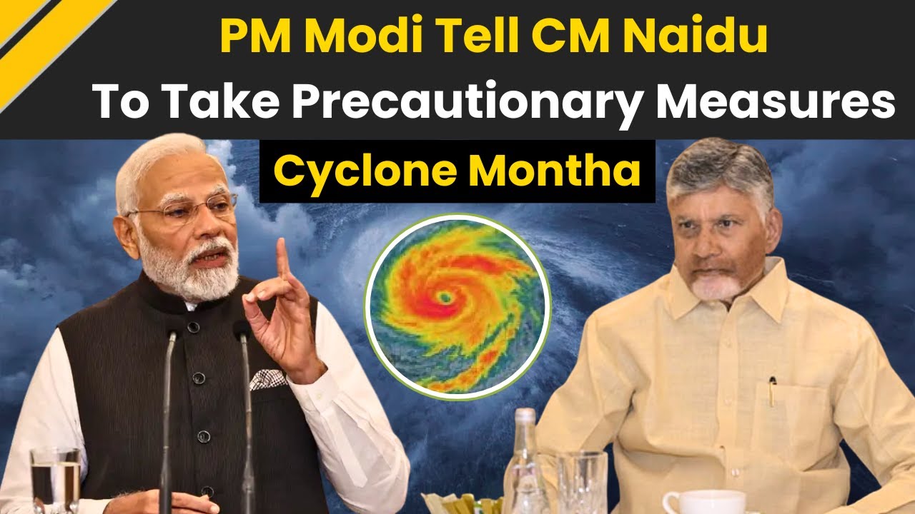 Cyclone Montha: PM Modi Speaks To Andhra CM Naidu, Directs Officials to Take Precautionary Measures