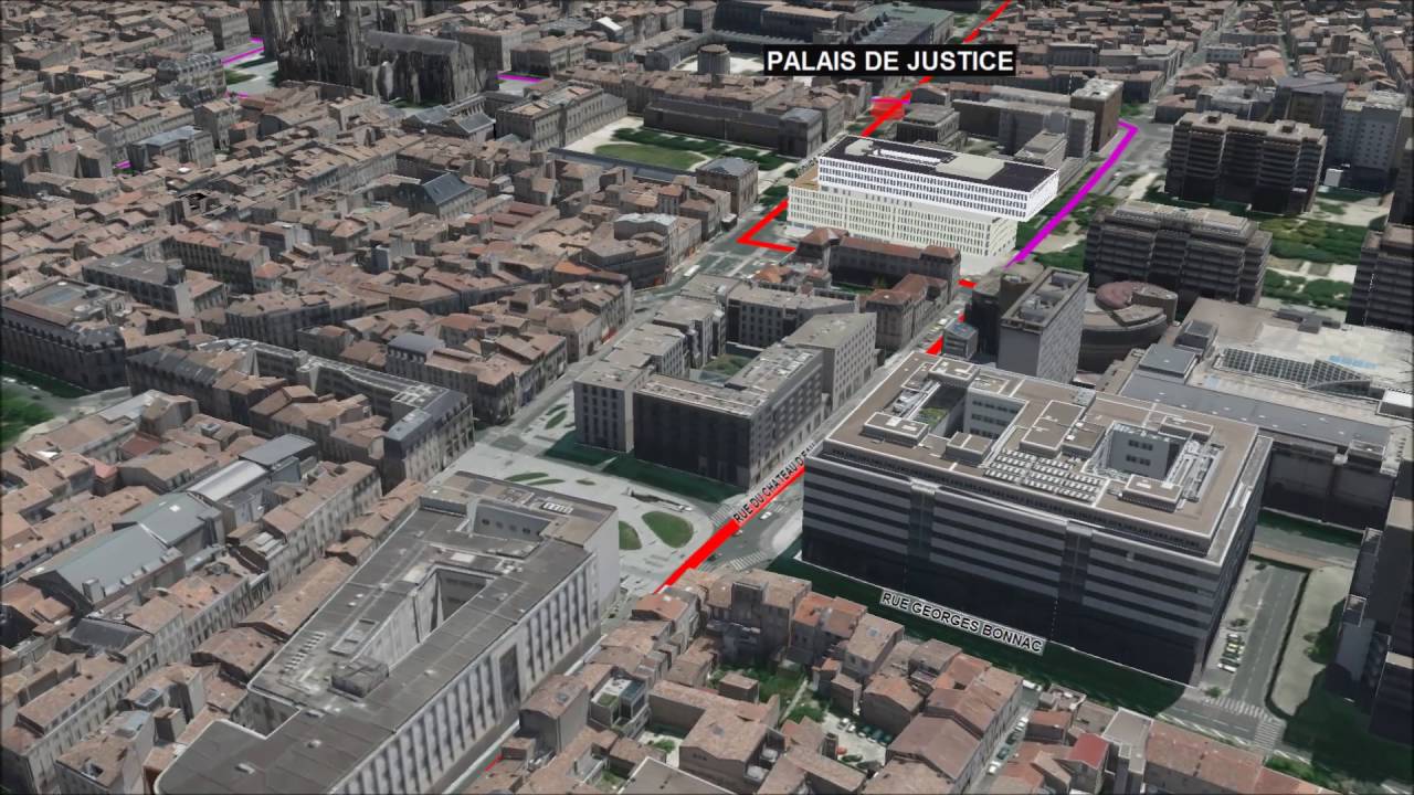 Vidéo de survol du futur BHNS (portion Bordeaux)