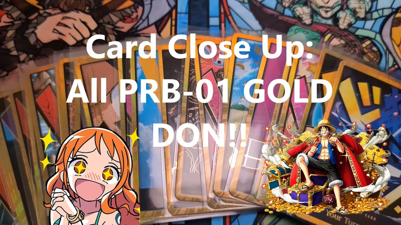 Card Close Up: All PRB-01 Gold DON!!