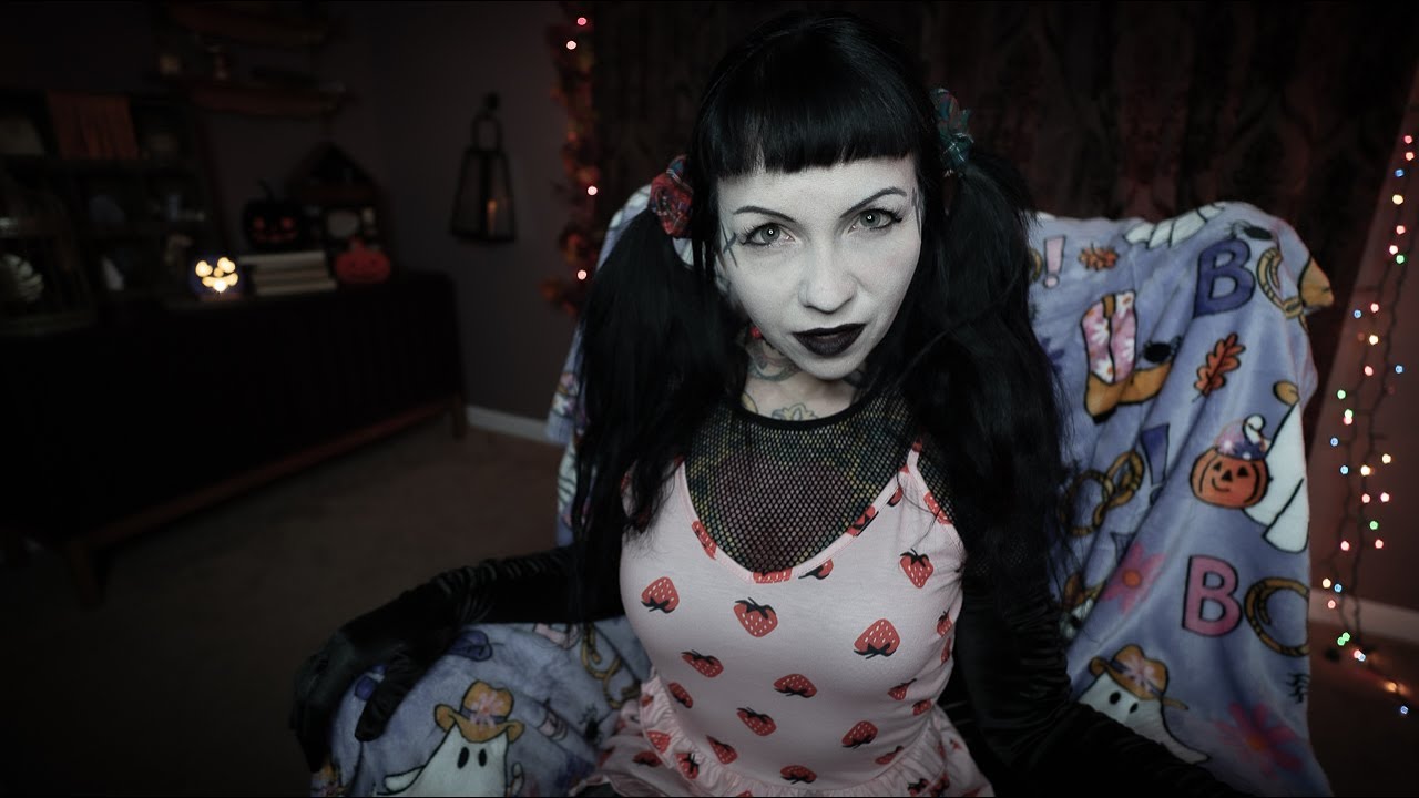 Needy Goth Girl ☠️ ASMR Satin Gloves