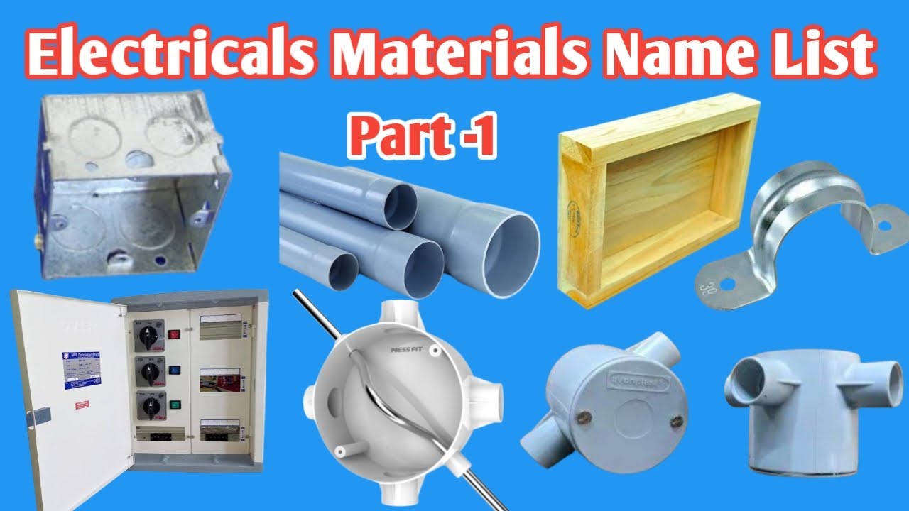 Electrical Material Name List in tamil/House Wiring Materials Name List in tamil / DSE