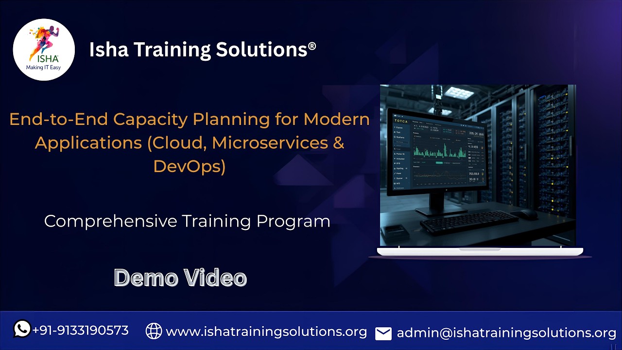 End-to-End Capacity Planning  Demo Video 2nd march 2026 .Call/ WhatsApp on +91-9133190573 to Enroll
