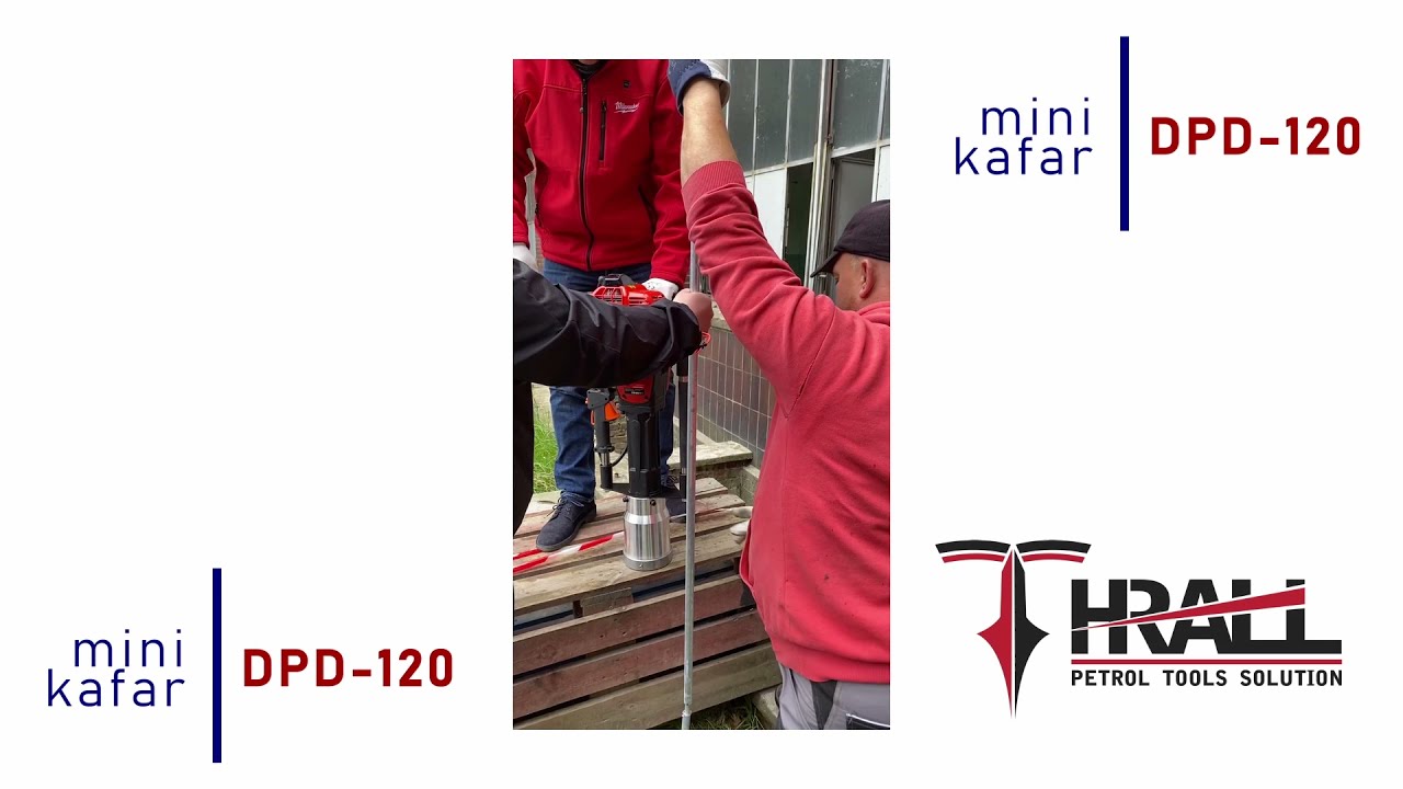 Wbijanie uziomów mini kafarem DPD-120