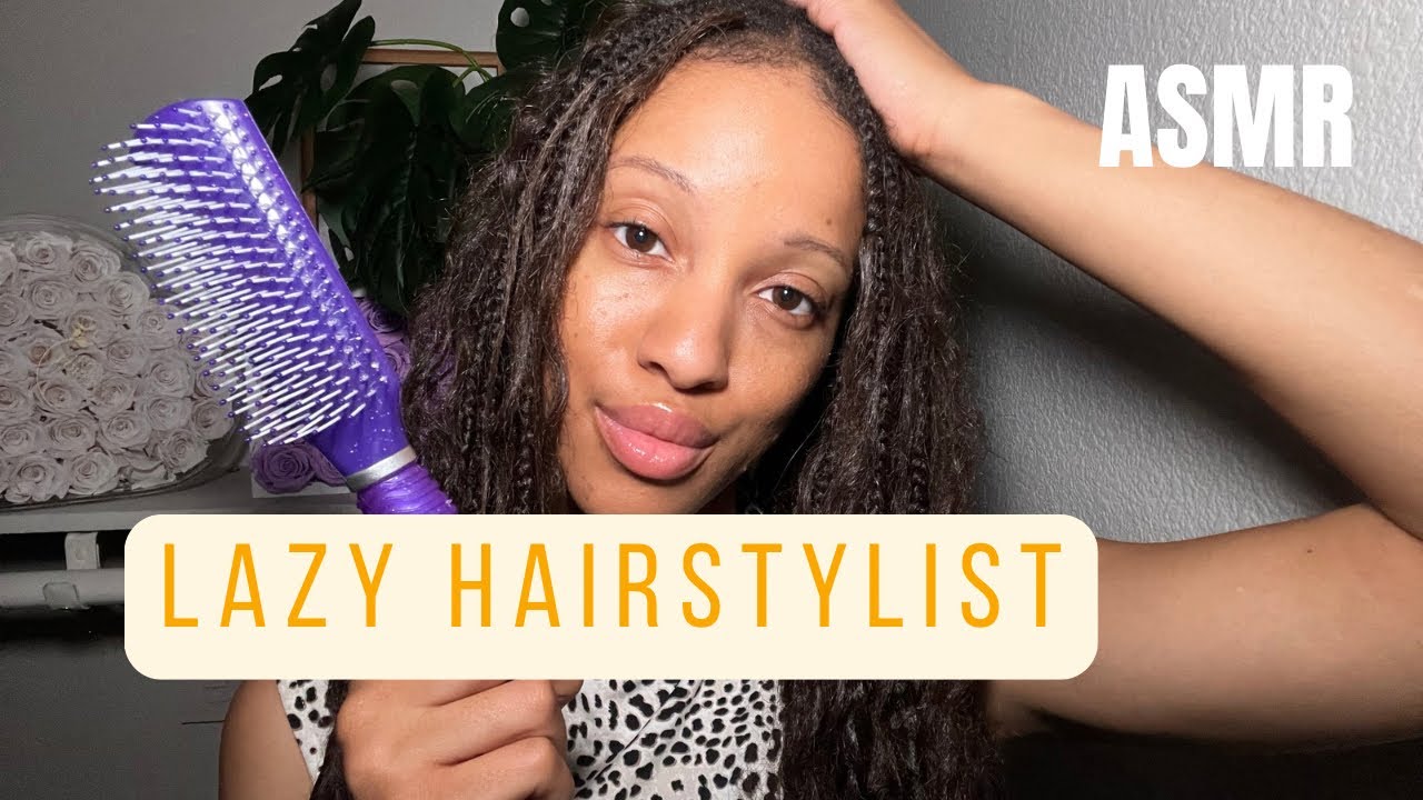 ASMR POV YOUR HAIRSTYLIST IS LAZY 👀 ft Rose Forever 🌹