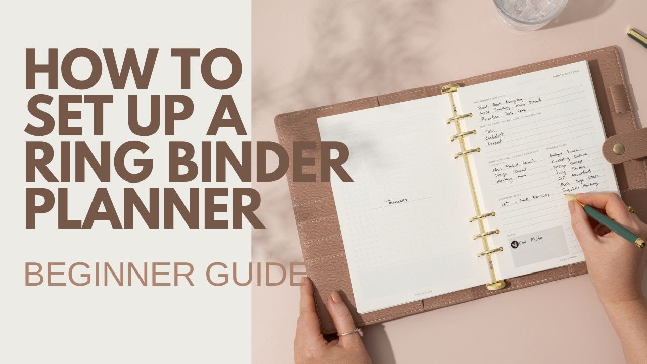 How to Set Up a A5 Ring Binder Planner | Beginner Guide