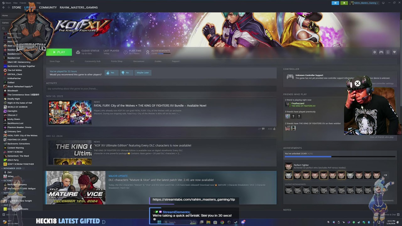 [ LIVE ] REPO & Casual KOF XV