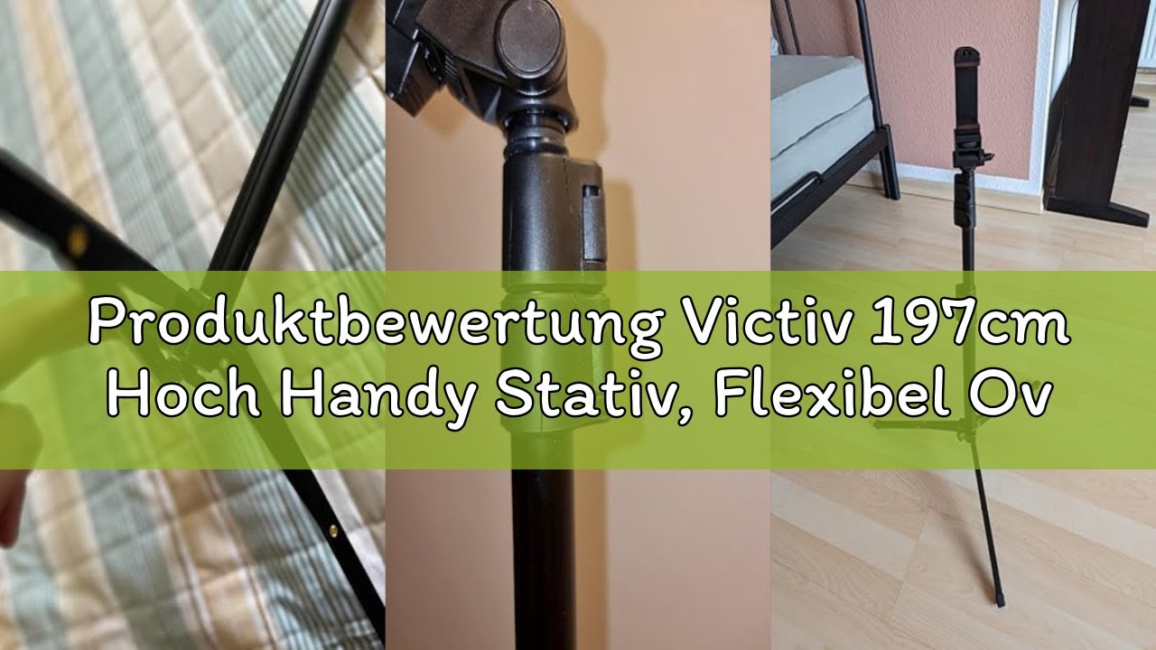 Produktbewertung Victiv 197cm Hoch Handy Stativ, Flexibel Overhead Smartphone Stativ, mit 25cm Verst