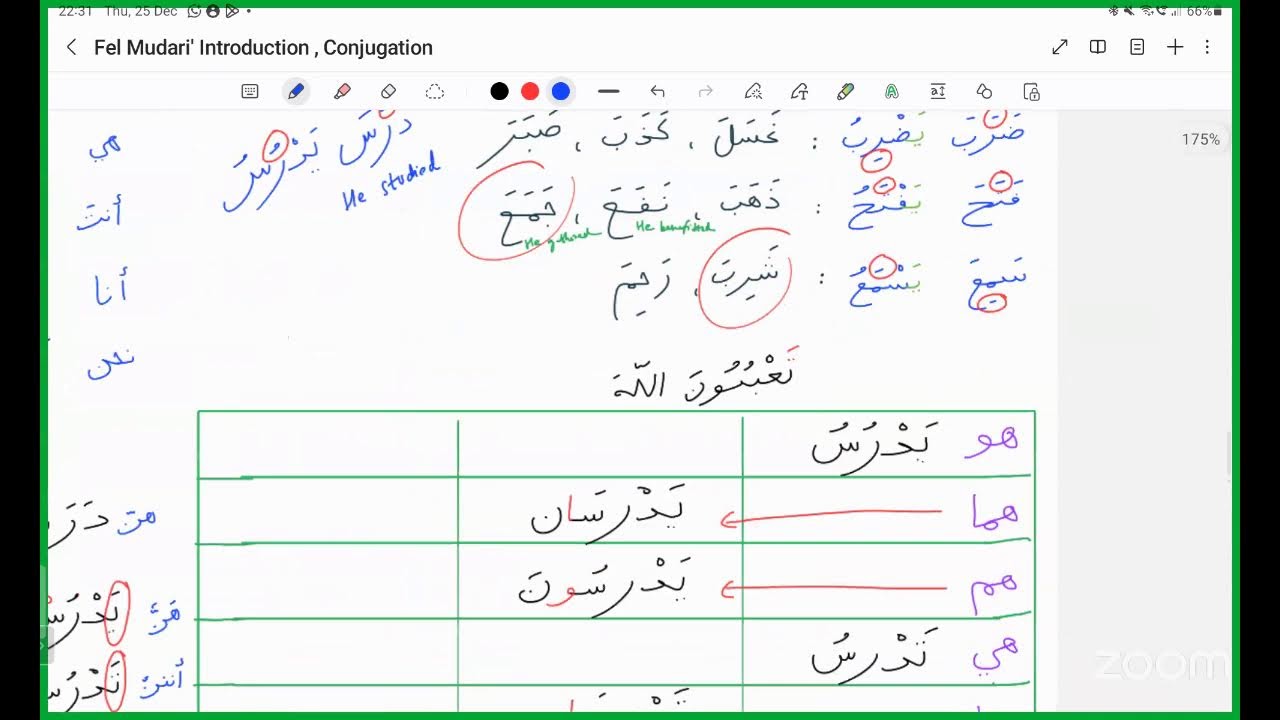 Madinah Bk 2 Lect #70 - Fel Mudaari ki Mukammal Gardaan