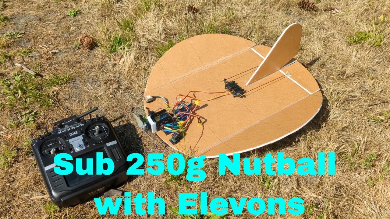 Sub 250g Nutball RC Plane with Elevons