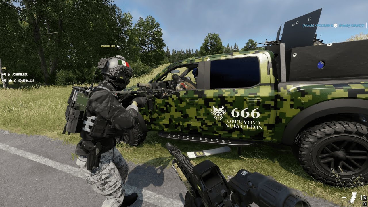 GUARDIA NACIONAL Hacemos Patrullajes y  tenemos enfrentamientos en ARMA REFORGER!!!