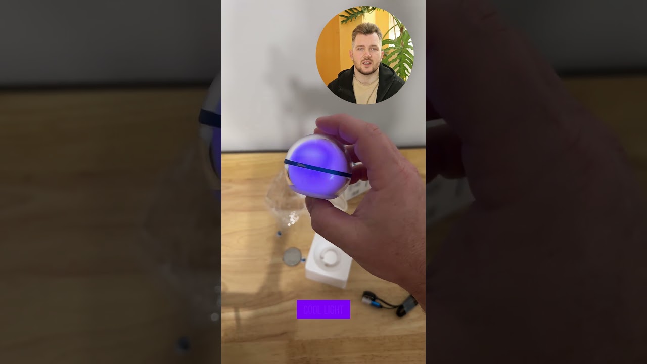 Smart App-Controlled Sphere LED Light #followers #smart