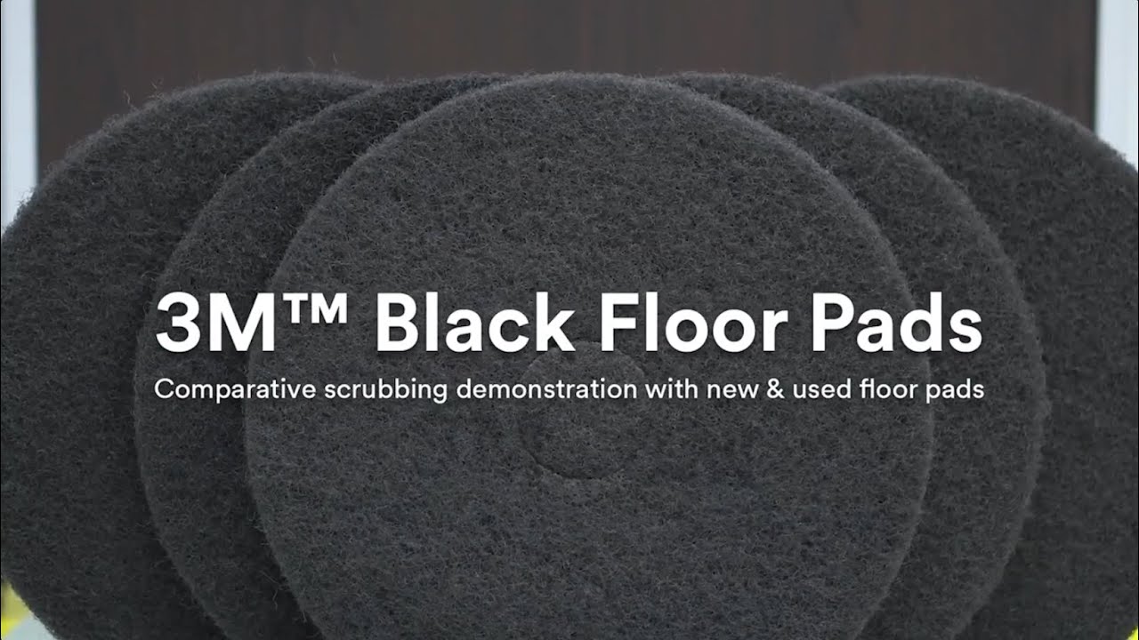 Superior Commercial Floor Maintenance with 3M&trade; Black Floor Stripper Pad