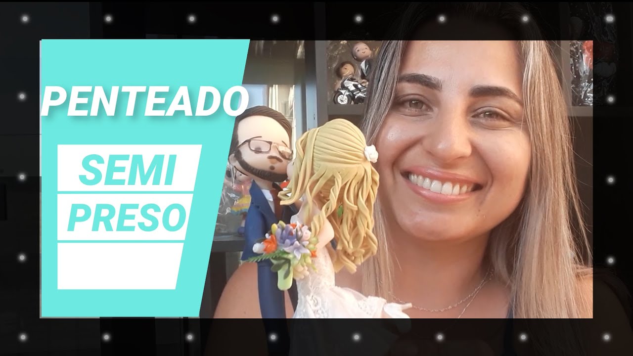 Penteado  Noivinha - semi preso