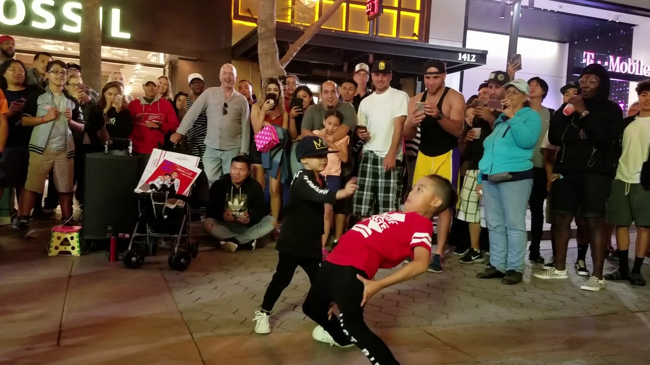 Dance battle with our big bros in Santa Monica