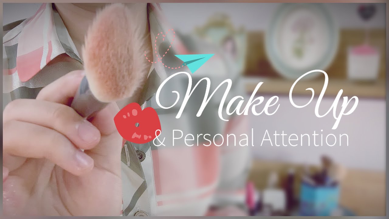 ASMR Doing Your winter Holiday Make Up (No Talking) - personal attention, trigger