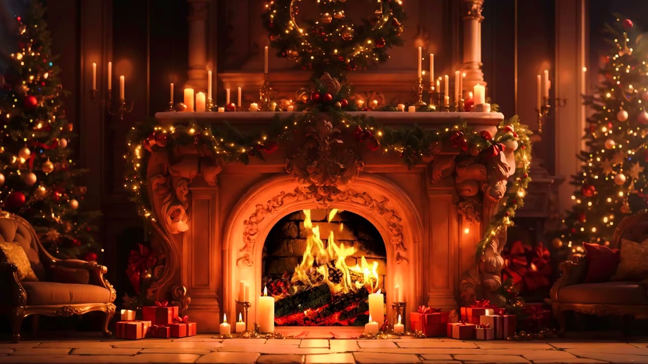 3 Saatlik 4K Ş&ouml;mine🔥🎄| Rahatlatıcı &Ccedil;ıtırtı Sesleri ile Sıcak Yılbaşı Atmosferi⛄🎄