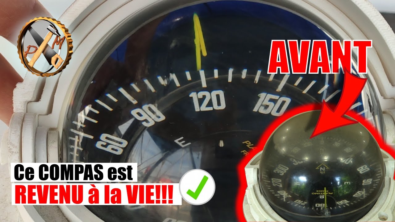 Ce COMPAS était destiné au rebut mais je l'ai sauvé 😉 - Réparation d'un compas magnétique PLASTIMO