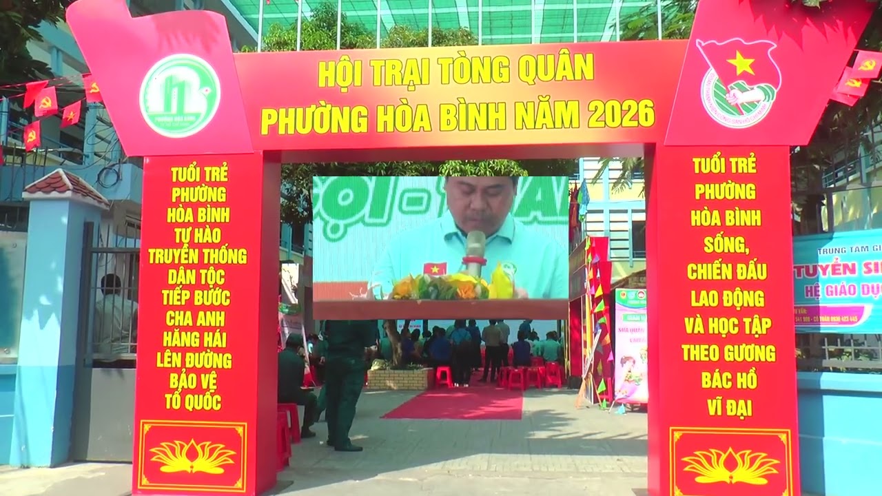 Clip hoat động buổi sáng , chiều của hội trại tòng quân