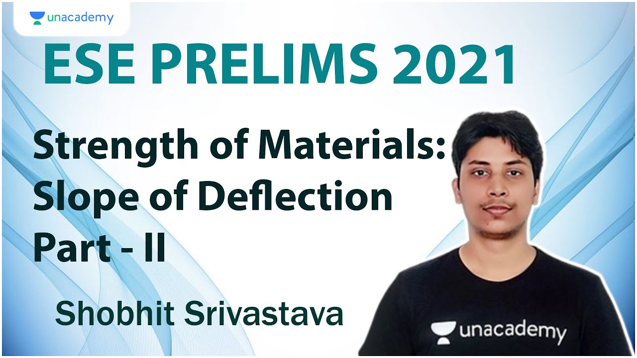 ESE 2021 Prelims | Strength of Materials: Slope of Deflection Part - II | Civil | Shobhit Srivastava