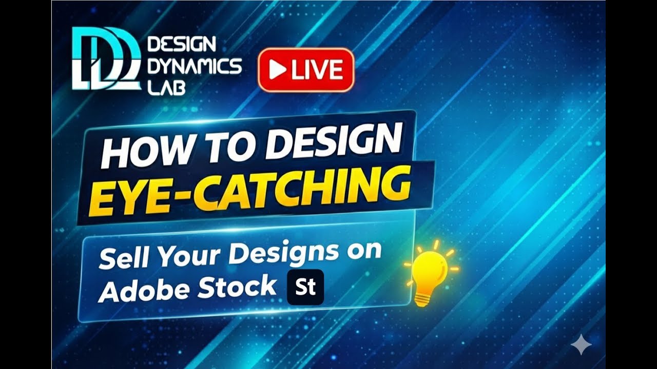 How to Upload and Sell Your Designs on Adobe Stock | Design Dynamic Lab Live”