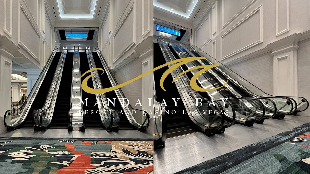 Nice OTIS Double-File Escalators - Mandalay Bay Convention Center - Las Vegas, NV