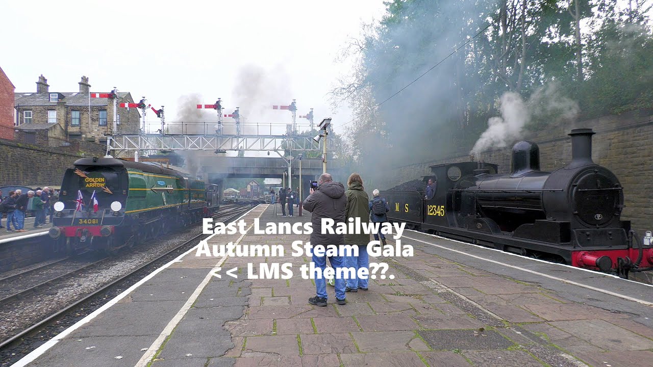 East Lancs Railway, Autumn Steam Gala. Shunting, and locos return to shed.18th October 2025