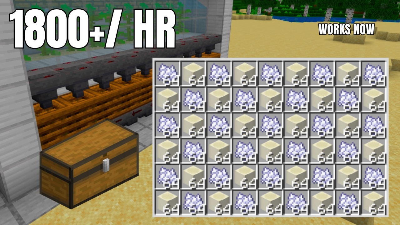 Unlimited Bonemeal Farm (Minecraft Bedrock) - Works Now
