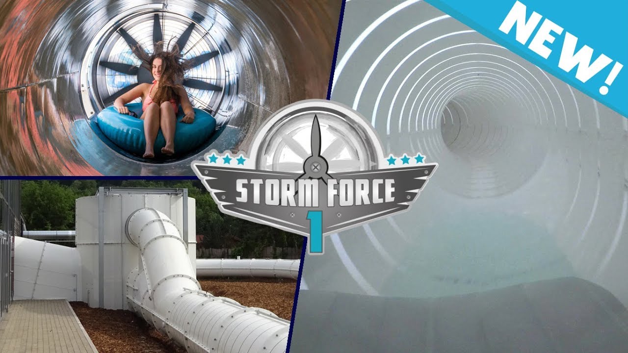 WORLD'S FIRST Wind-Powered Water Slide!! 