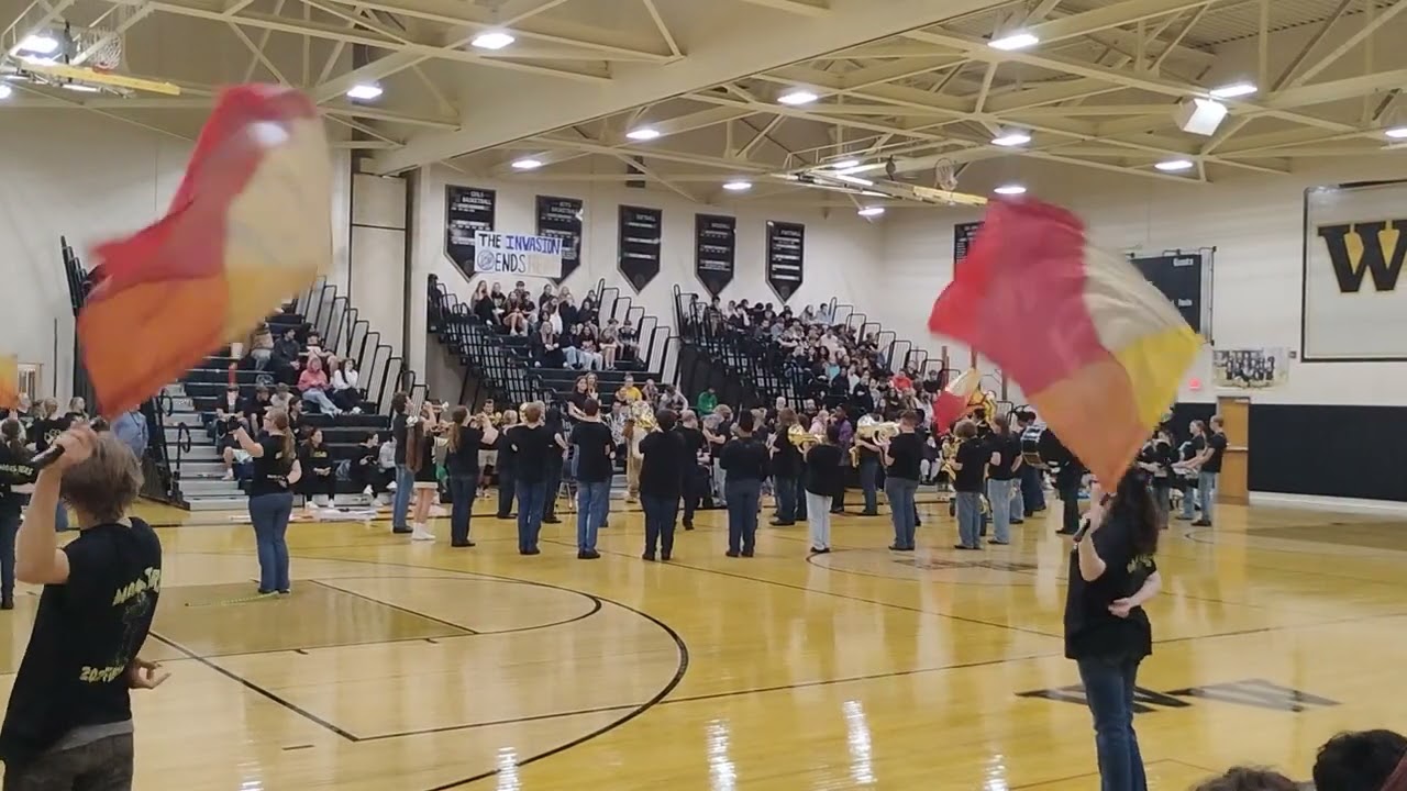 Western Wayne 2025 pep rally, Part 7: The band's penultimate song 