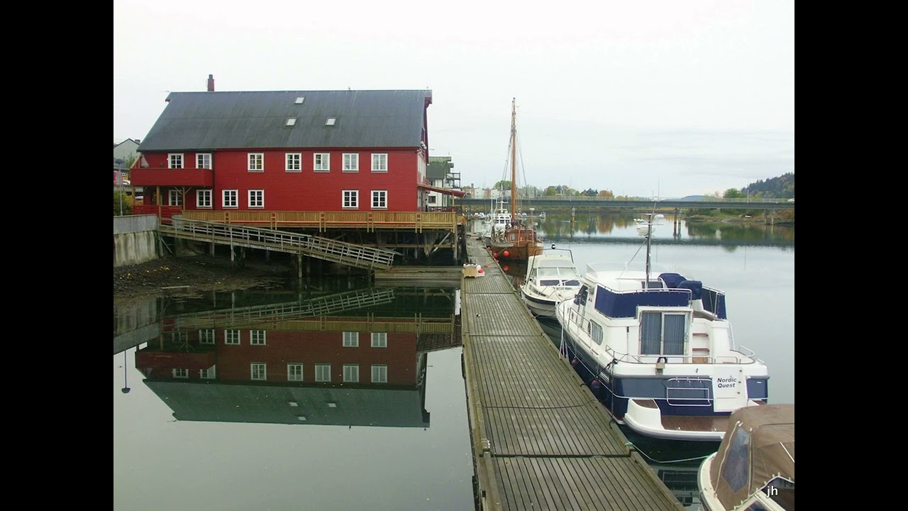 Levanger harbor, Norway.