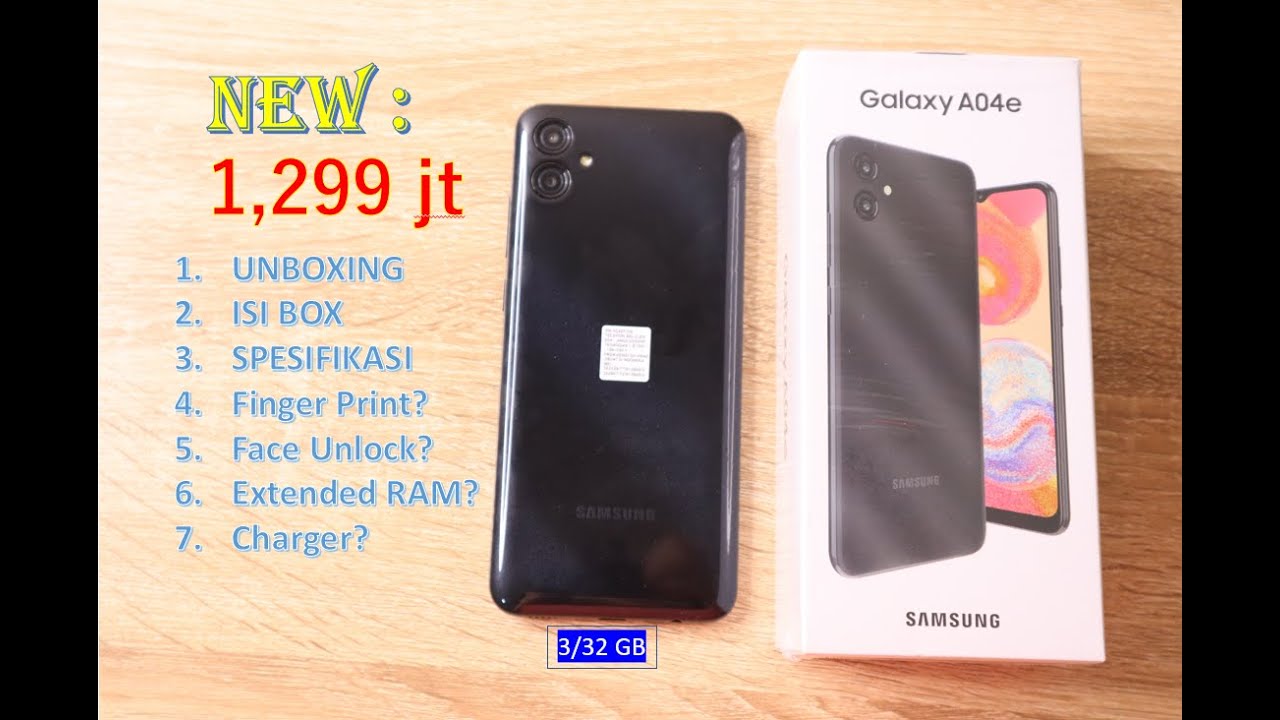 [Part 1] Samsung Galaxy A04e 3/32 GB | Unboxing | FingerPrint & Charger? | RAM Plus? | Specs#321