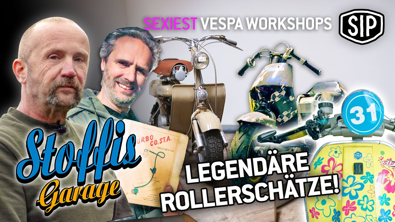 Piaggio-Händler & Rennroller-Sammler: Warum Stoffis Garage eine Roller-Legende ist