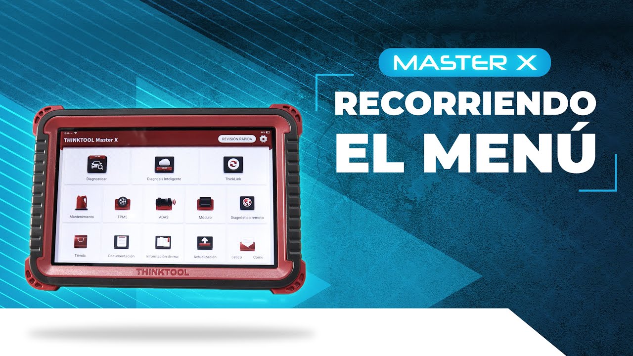 THINKCAR MASTER X: recorriendo el menú