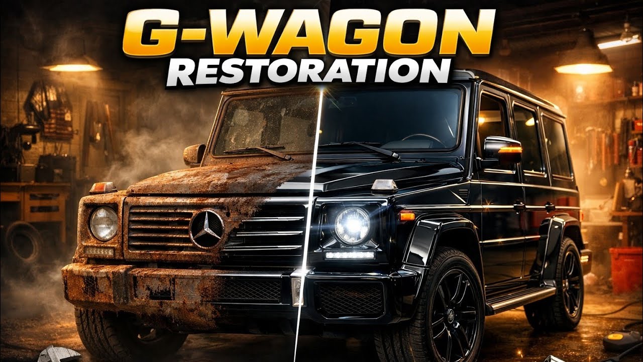 ASMR Car Restoration! 2018 Mercedes G-Wagon Full Restoration from Burnt Condition to Looking New