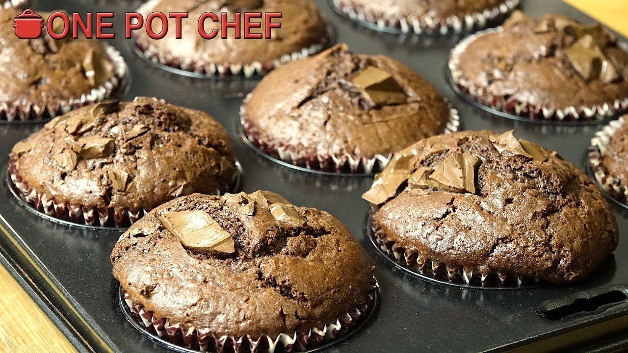Best Ever Chocolate Muffins | One Pot Chef