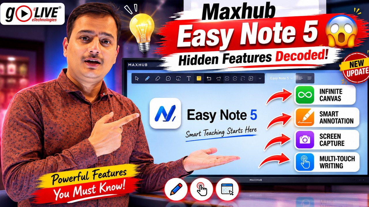 Maxhub Easy note 5 Decoded | Note 5 Software | Golive Technologies