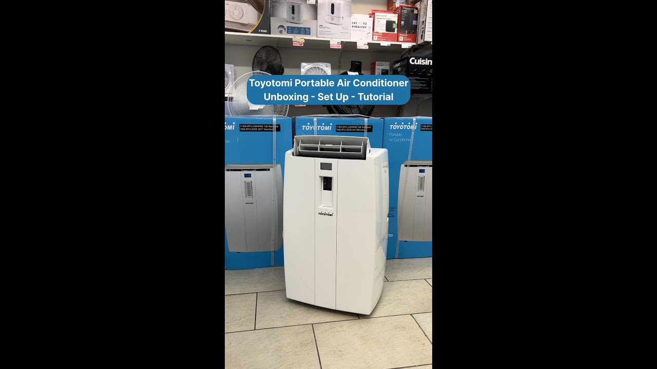 Toyotomi portable air conditioner unboxing & setup