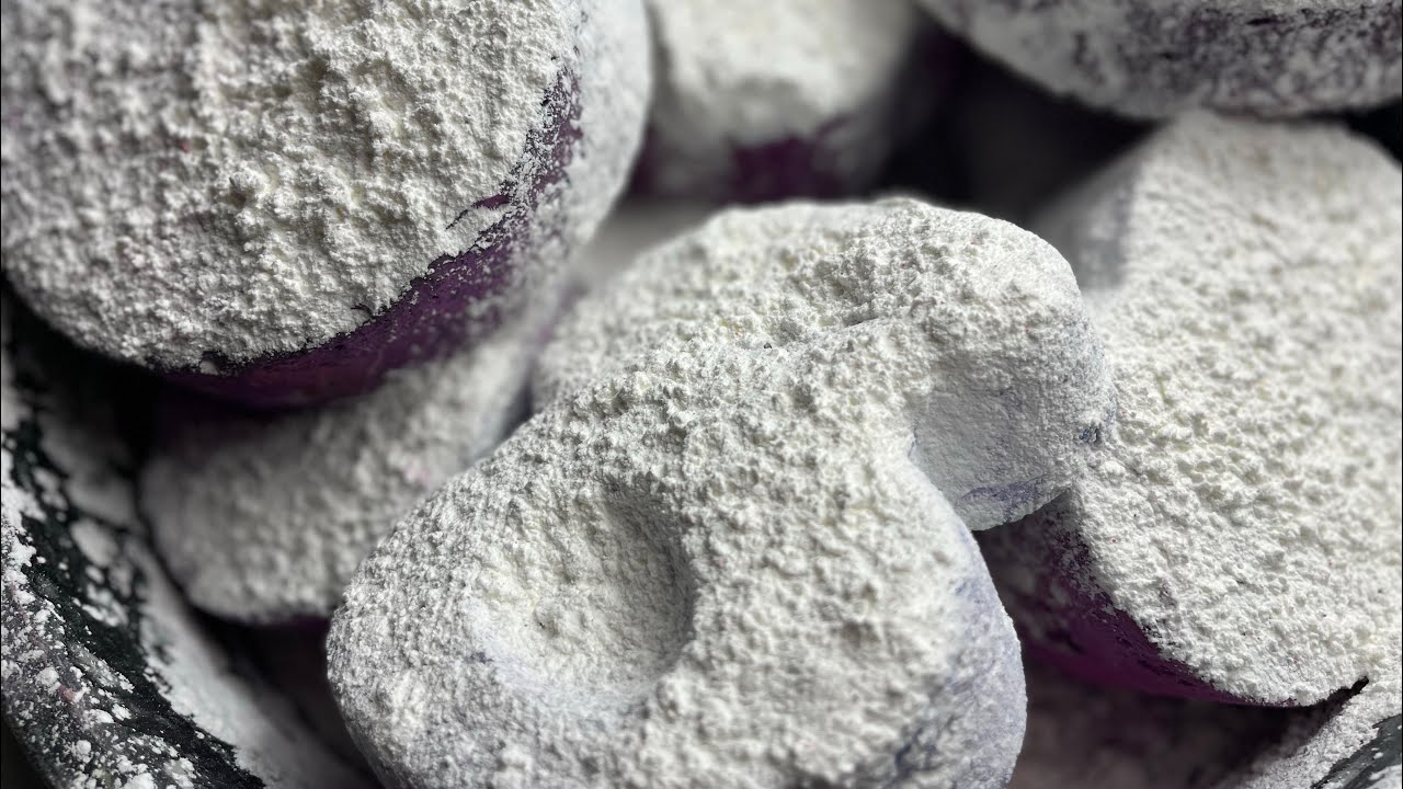 Shades of Purple & Cornstarch | ASMR | Stress Relief