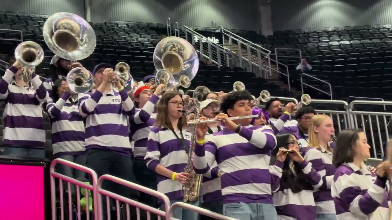 2026 Big XII Tournament with the TCU Pep Band playing the TCU Fight Song.