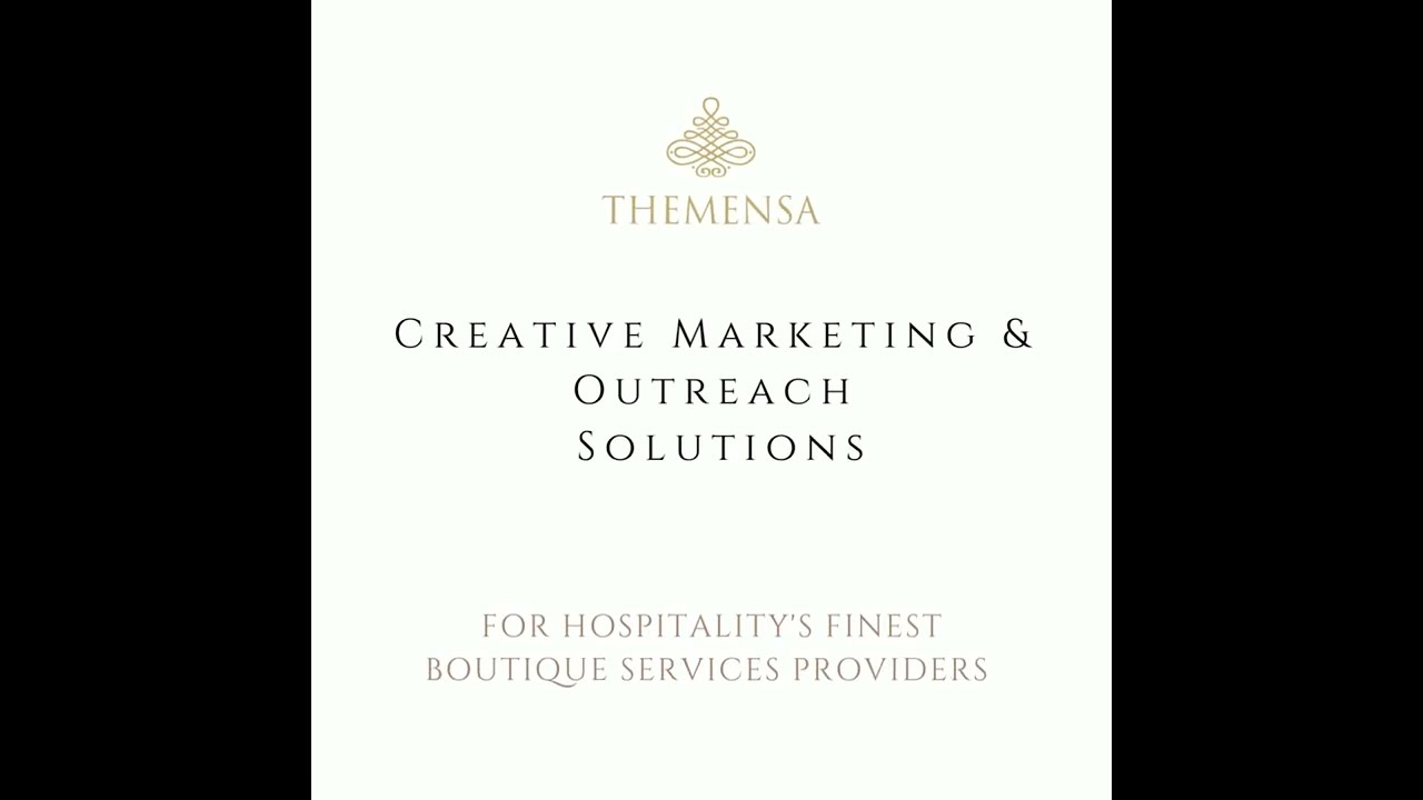 Themensa~ Creative marketing solutions for boutique & niche hospitality services providers.