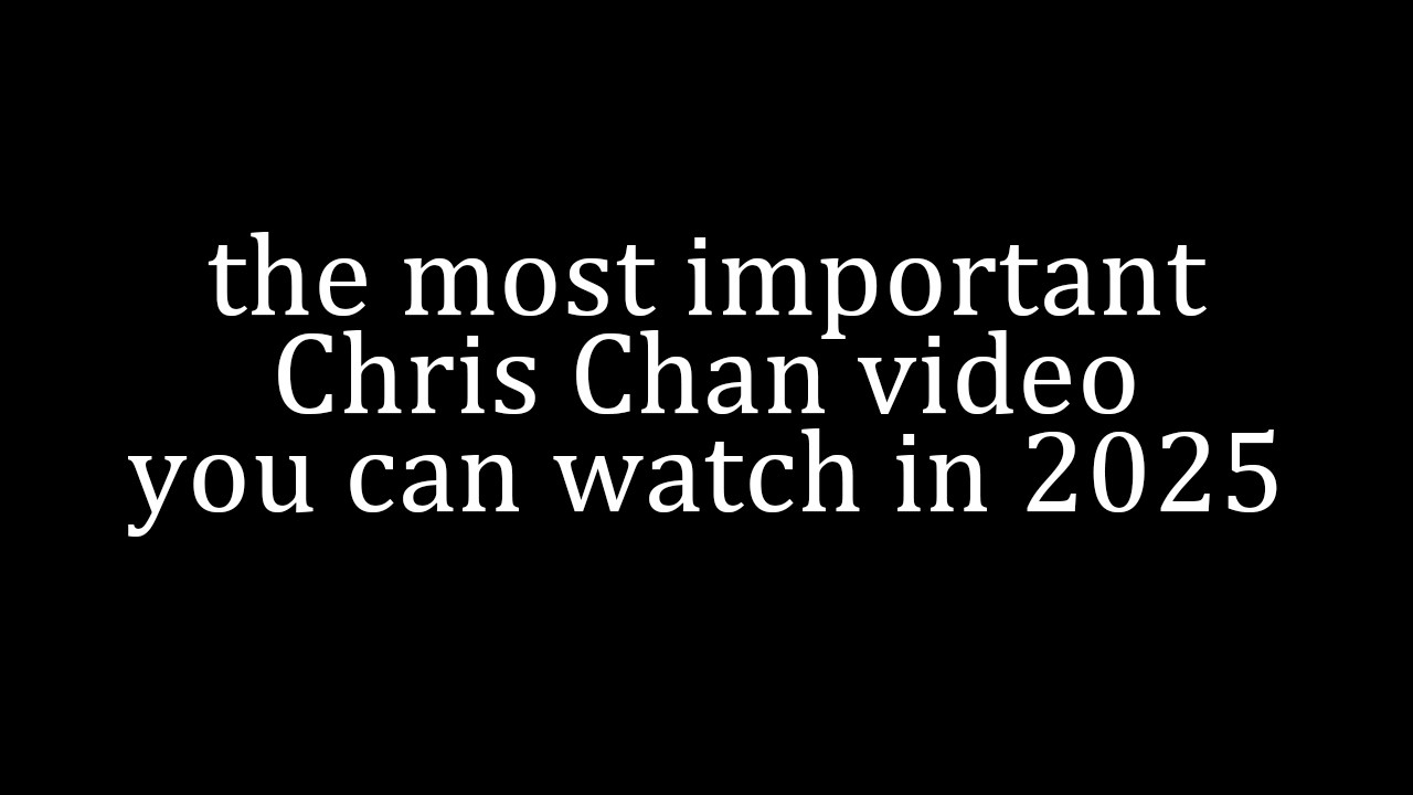 the most important Chris Chan video you can watch in 2025